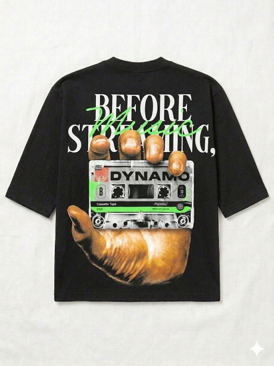 Camiseta Gráfica Streetwear – Before Streaming