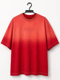 Camiseta Oversized Degradé con Bordado en Relieve – RISK
