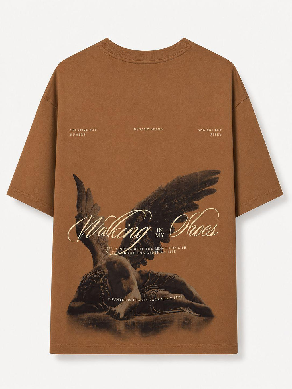Camiseta Gráfica Tonos Tierra – Walking In My Shoes