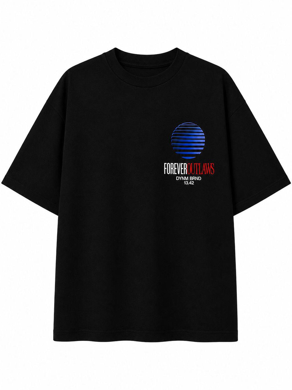 Camiseta Gráfica Negra – Forever Outlaws Dynamo Brand