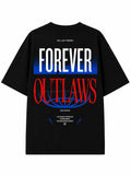 Camiseta Gráfica Negra – Forever Outlaws Dynamo Brand