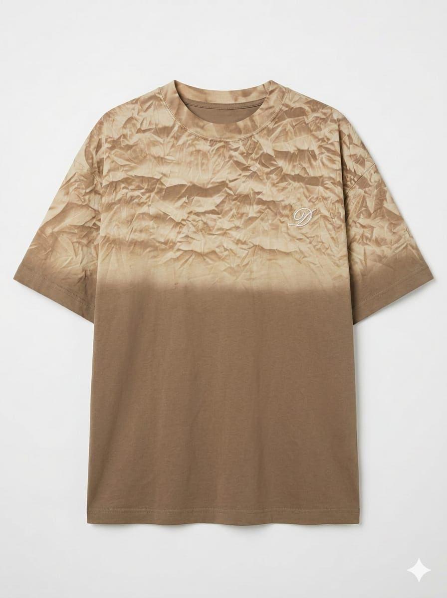 Camiseta Gráfica Degradada – Earth Crinkle Gradient