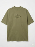 Camiseta Básica de Tejido Acanalado – House of Pleasures Olive