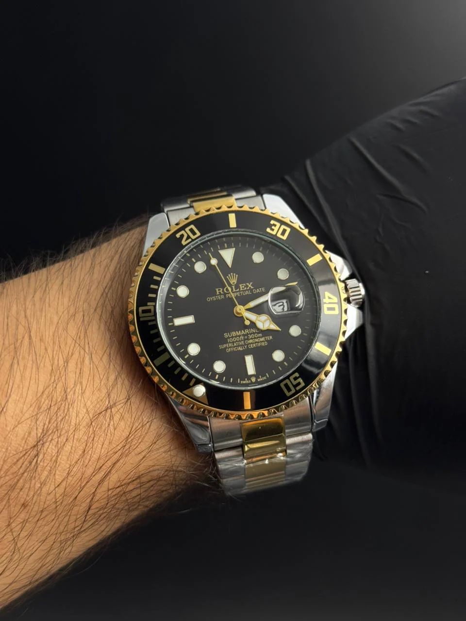 Reloj Rolex Submariner Date – Two-Tone Black Dial & Yellow Gold (Steel)