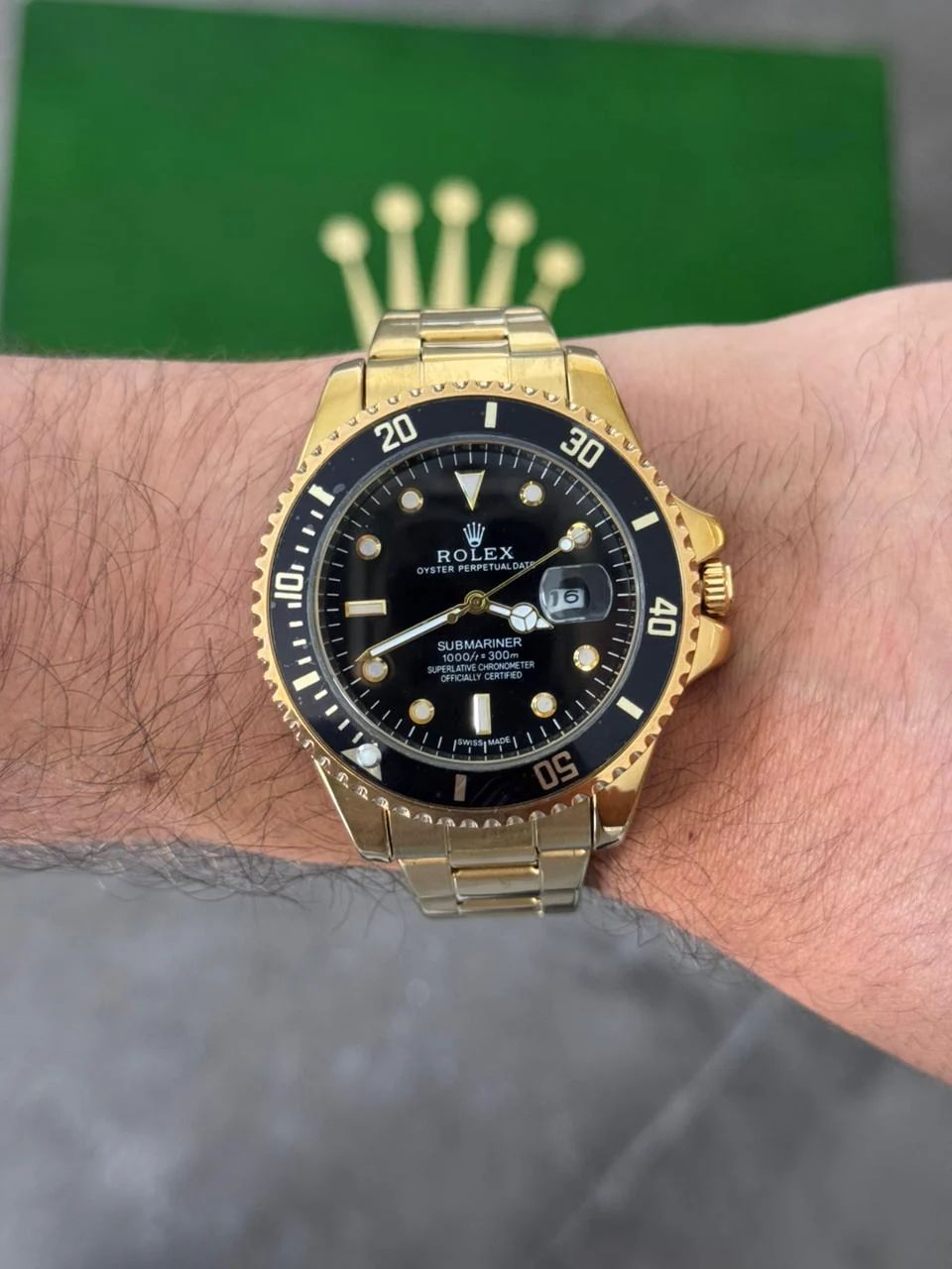 Reloj Rolex Submariner Date – Full Gold & Black Dial